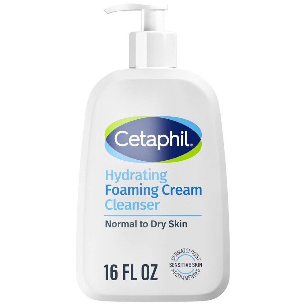 Cream to Foam Face Wash, Hydrating Foaming Cream Cleanser, 16 oz, For Normal to